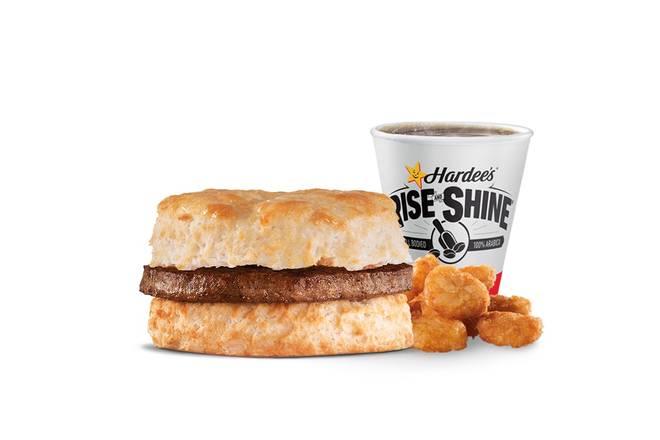 Order Sausage Biscuit Combo food online from Hardee 2431 store, Chesapeake on bringmethat.com
