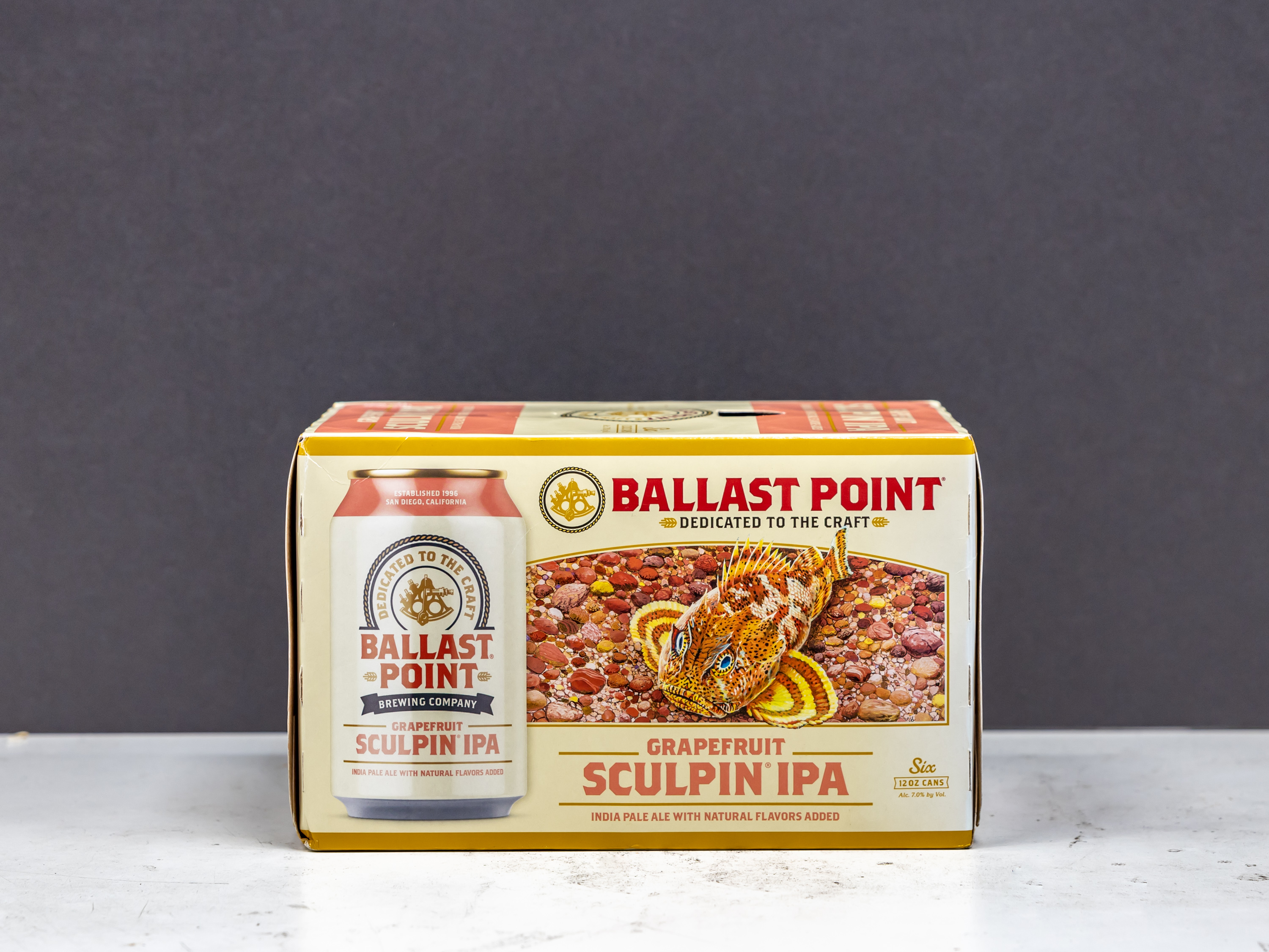 Order Ballast Point Sculpin, 6 Pack, 12 oz. Bottle Beer food online from Vic Liquors store, El Monte on bringmethat.com