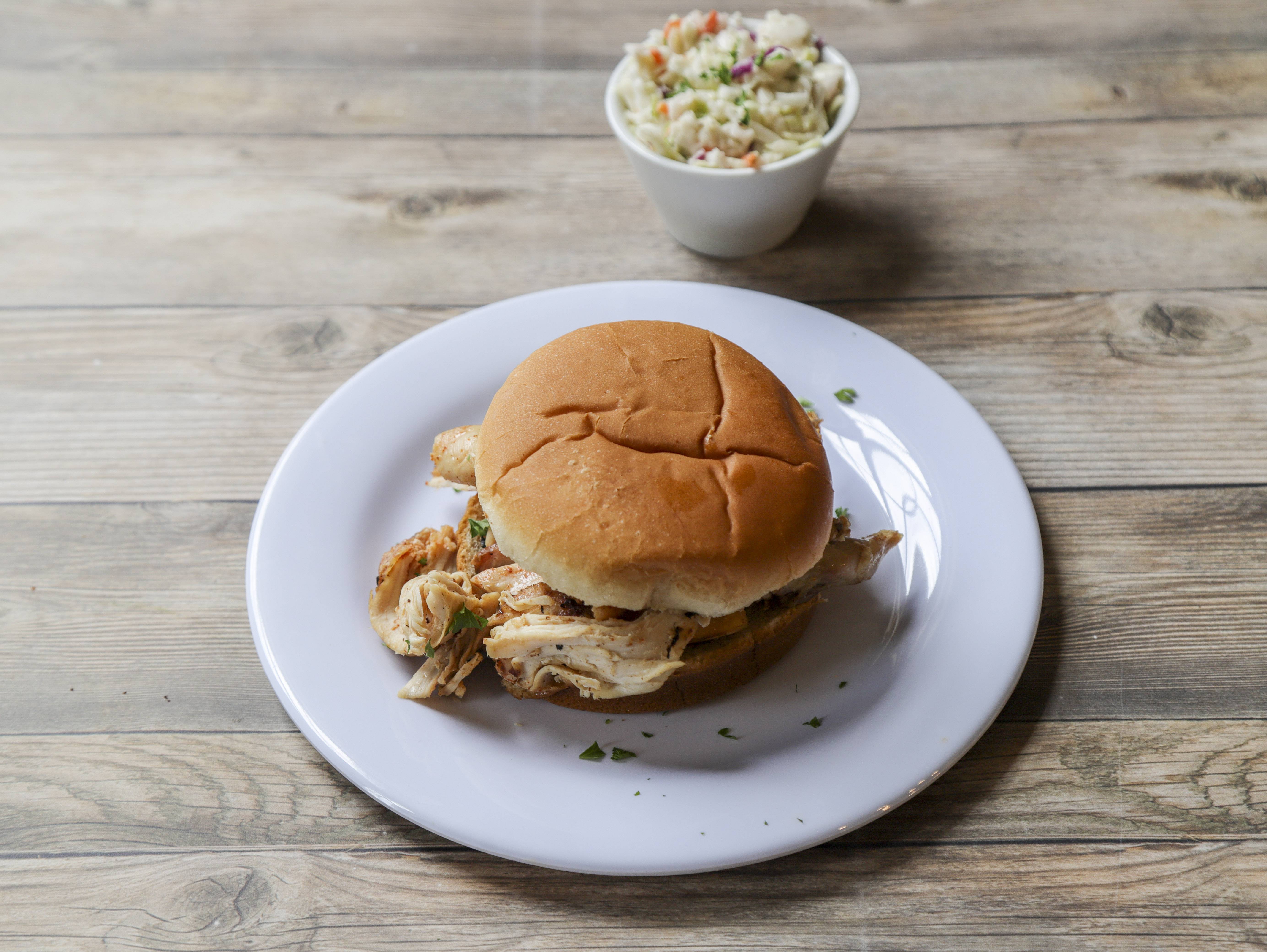 Order Pulled Chicken Sandwich food online from Whole Hog Cafe & Catering Company store, Springfield on bringmethat.com