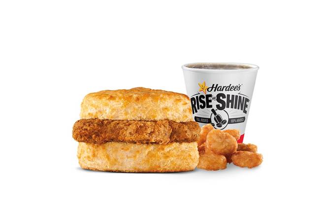 Order Country Fried Steak Biscuit Combo food online from Hardee'S store, Grovetown on bringmethat.com