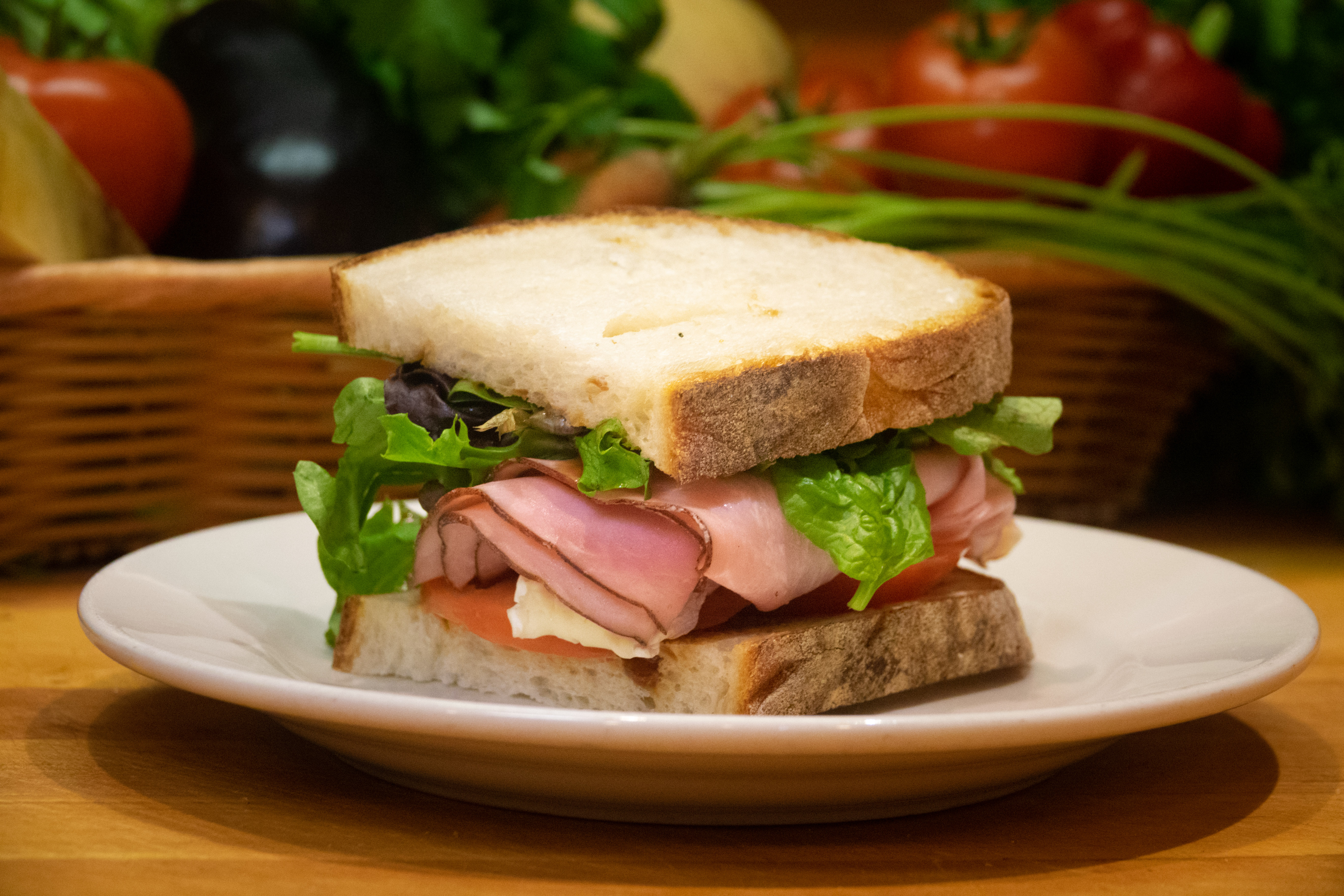 Order 12. Baked Ham Sandwich food online from Pomodoro store, New York on bringmethat.com