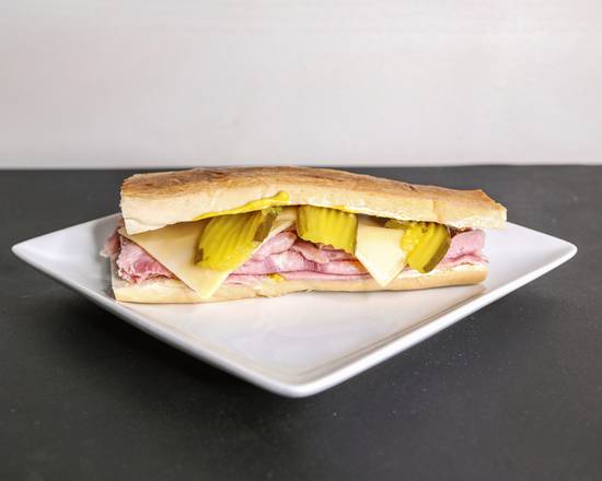 Order Ham & Cheese melt food online from 2 Ladies And The Cuban store, Fairburn on bringmethat.com