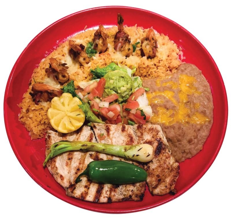 Order Mar y Pollo food online from Toreros Mexican Restaurant store, Cary on bringmethat.com
