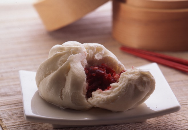 Order 30. Roast Pork Buns (4 pcs) food online from New China Sea store, Rockville Centre on bringmethat.com