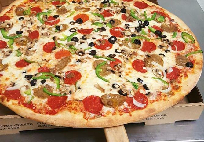 Order Nostra Special Pizza food online from Nostra Pizza store, Greensboro on bringmethat.com