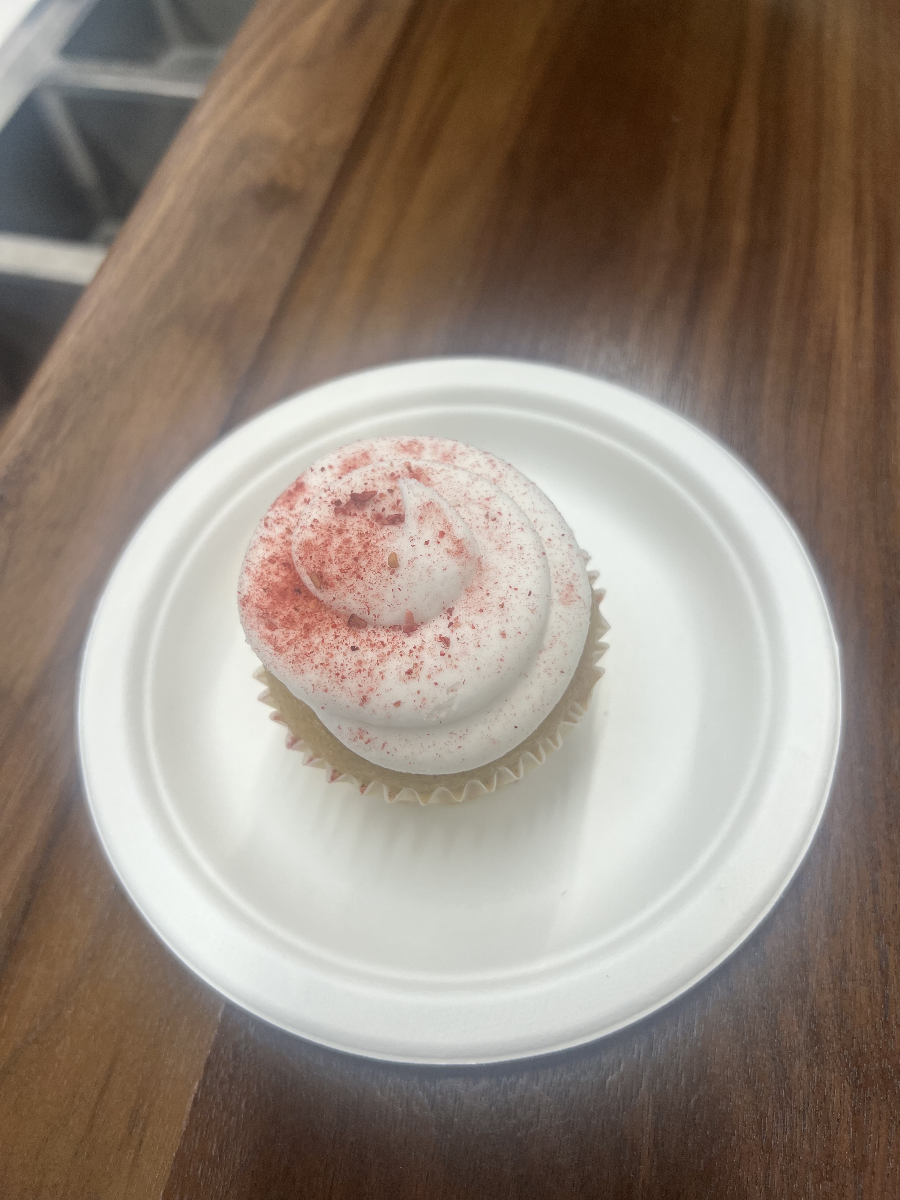 Order Vegan Vanilla Raspberry  food online from Molly Cupcakes store, Orland Park on bringmethat.com