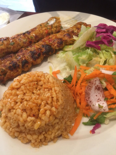 Order Chicken Adana Kebab food online from Istanbul Cafe store, Centereach on bringmethat.com