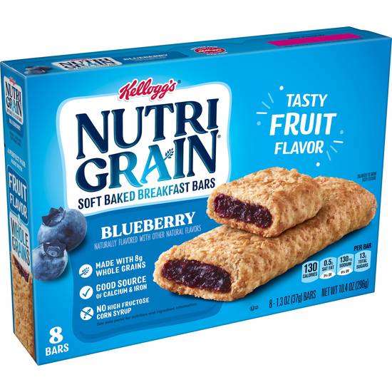 Order Nutri-Grain Blueberry Soft Baked Breakfast Bars, 8 CT food online from Cvs store, GREENWICH on bringmethat.com