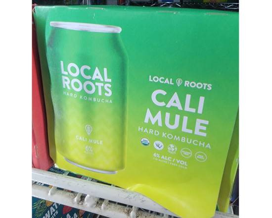Order Local Roots Kombrucha Cali Mule 12oz. 6pk cans  food online from Hub Market & Deli store, San Diego on bringmethat.com