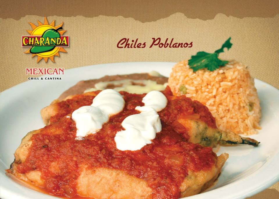 Order Chiles Poblanos food online from Charanda Mexican Grill & Cantina store, Concord on bringmethat.com