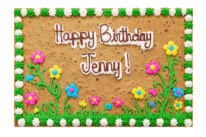 Order Happy Birthday Flowers Cookie Cake food online from American Deli on Broad St. store, Athens on bringmethat.com