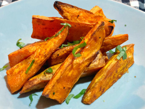 Order Basket of Sweet Potato Fries  food online from Grill & Tap Room at Shadow Lake store, Penfield on bringmethat.com