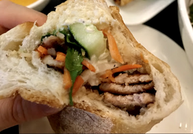 Order Grilled Chicken Sandwich (Bánh mì gà nướng) food online from Hello Saigon store, New York on bringmethat.com