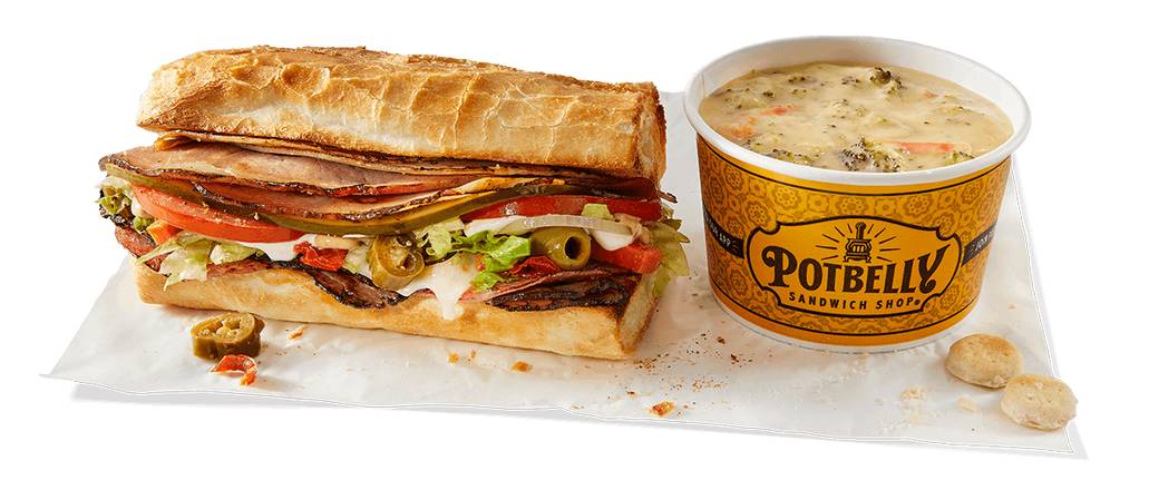 order online - Skinny Sandwich + Cup of Soup from Potbelly on bringmethat.com