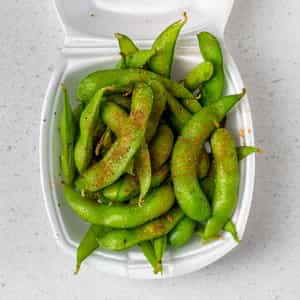 Order Salted Edamame food online from Hilo Volcano Grill store, West Covina on bringmethat.com