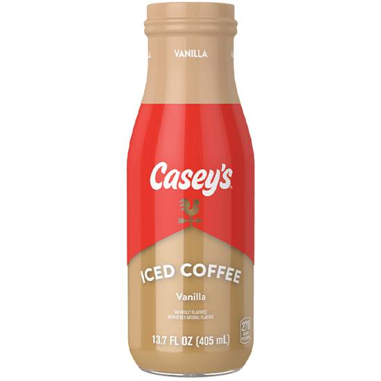 Order Casey's Vanilla Iced Coffee 13.7oz food online from Caseys Carry Out Pizza store, Granger on bringmethat.com