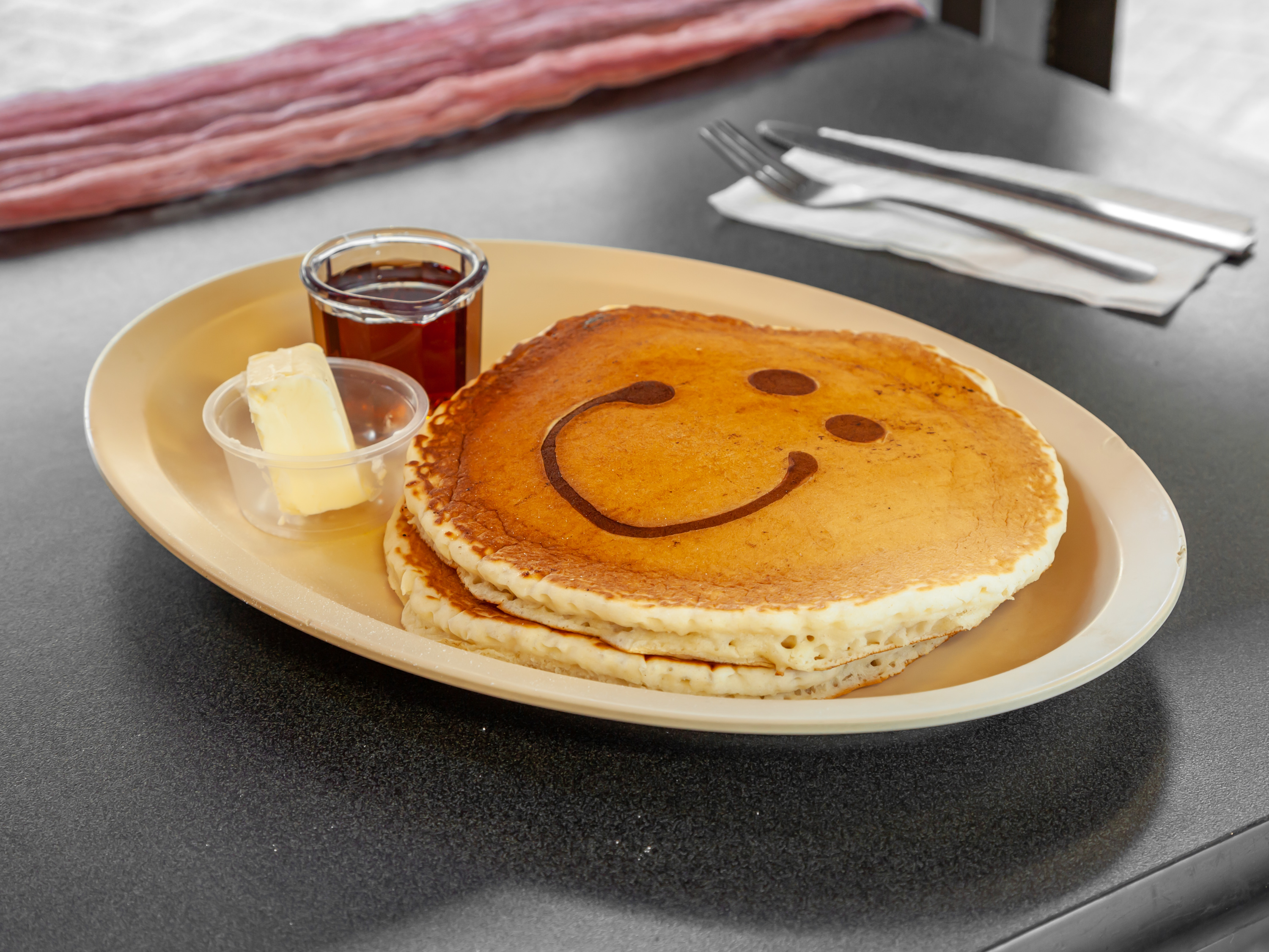 Order 2 Pancake food online from Emil's Burger and Breakfast store, Oakland on bringmethat.com