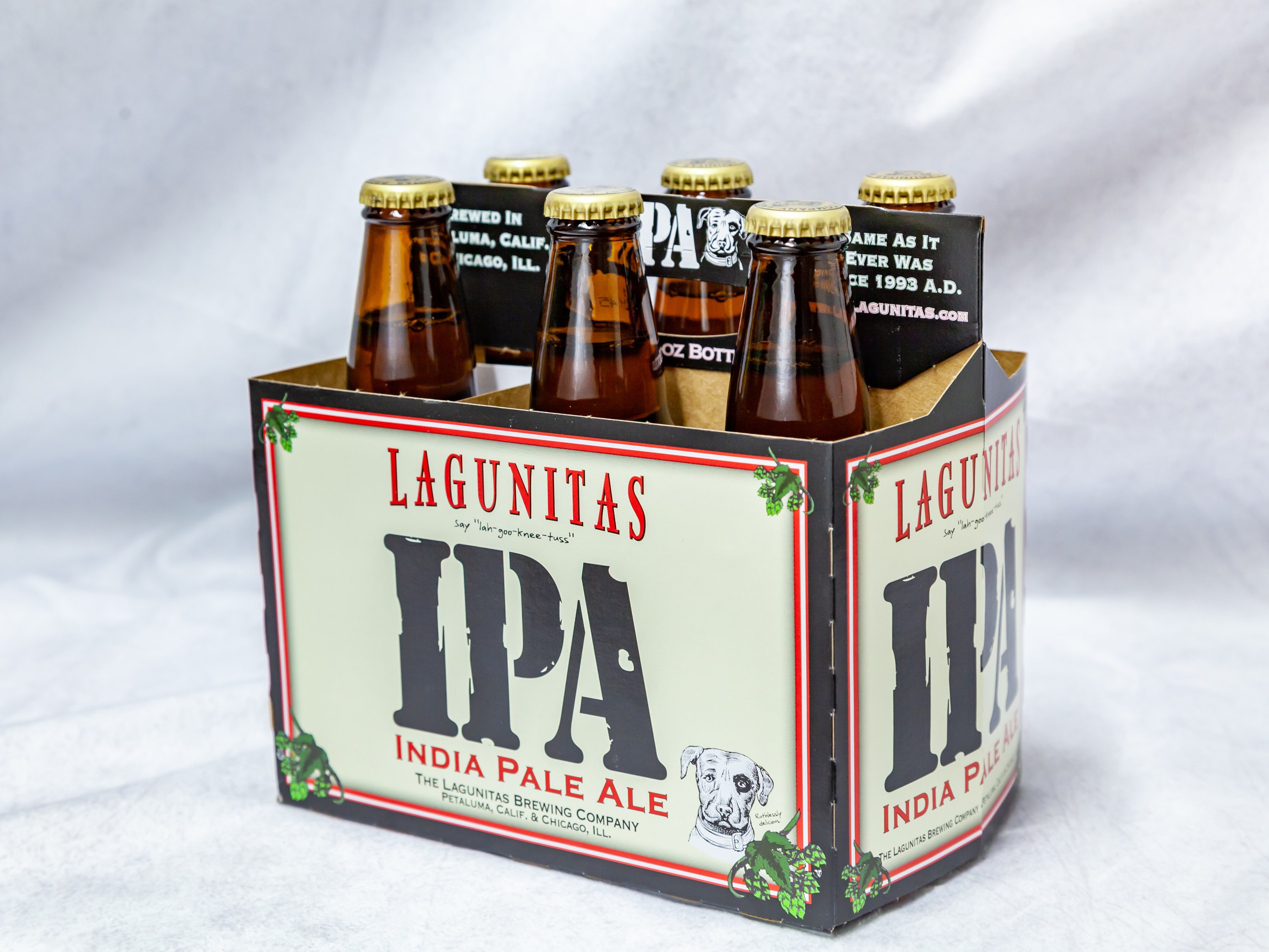 Order 6 Pack Bottle Lagunitas Ipa food online from Gallaghers Drive-In Liquor store, Oakland on bringmethat.com
