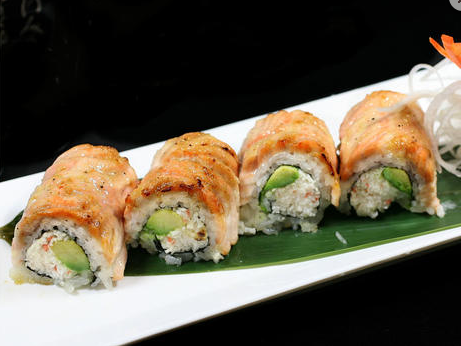 Order Baked Salmon Roll food online from Niko Niko Sushi store, West Hollywood on bringmethat.com