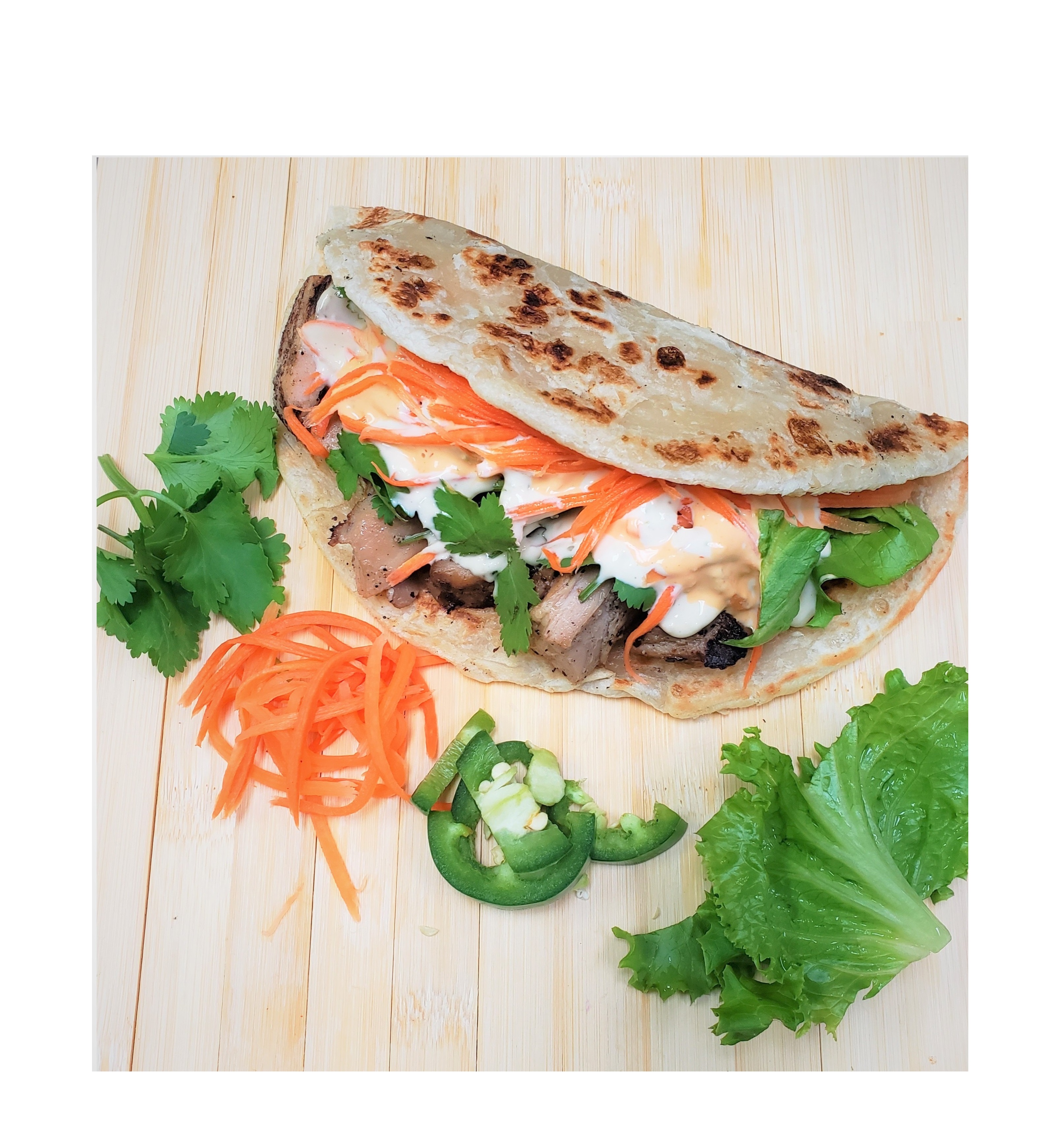 Order Moi's Viet Taco  food online from Moi Vietnamese Grill store, Pflugerville on bringmethat.com