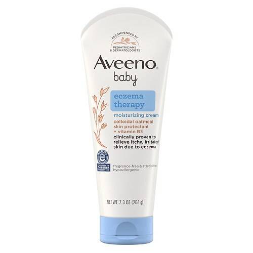 Order Aveeno Baby Eczema Therapy Moisturizing Cream, Natural Oatmeal Fragrance-Free - 7.3 oz food online from Walgreens store, Olathe on bringmethat.com