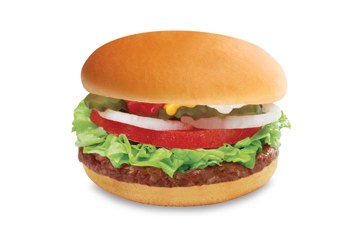 Order Deluxe Burger food online from Hamburger Stand store, Yuma on bringmethat.com