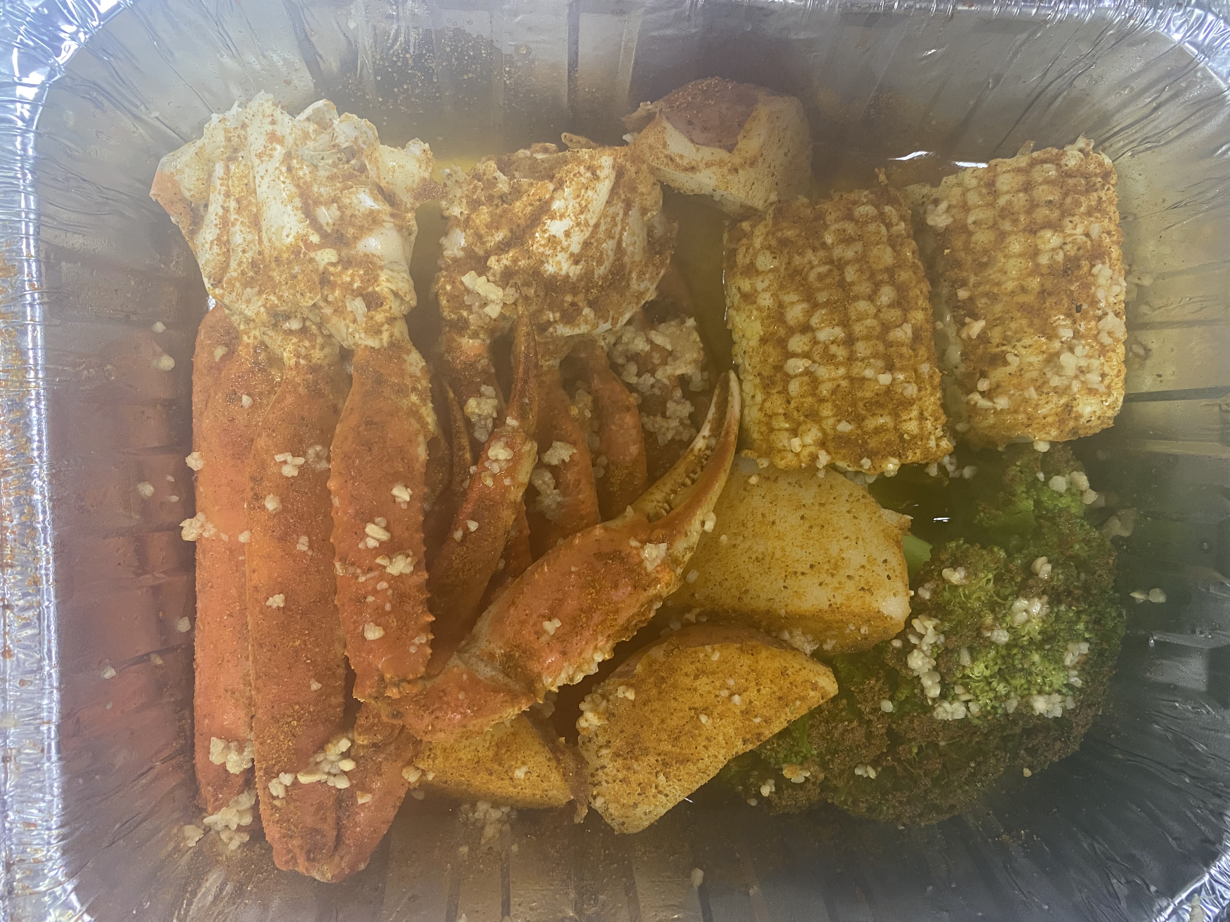 Order  #12 Snow Crab Clusters Steamed Platter food online from A&J Seafood store, Philadelphia on bringmethat.com