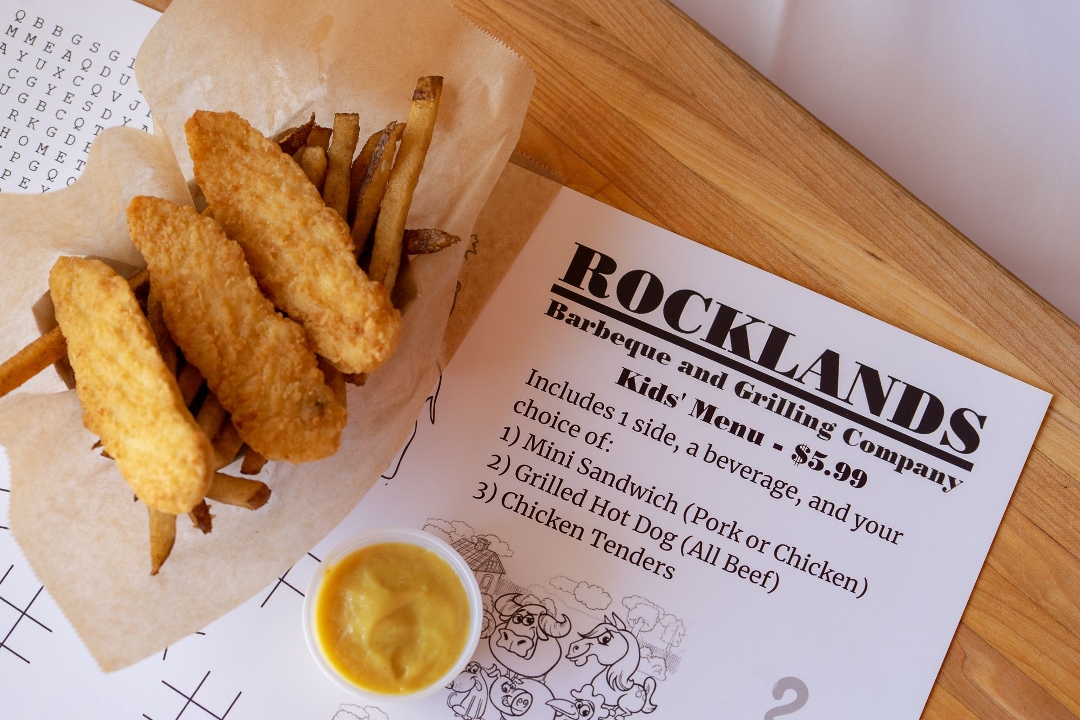 Order Kids Chicken Tenders food online from Rocklands Barbeque & Grilling Company store, Arlington on bringmethat.com
