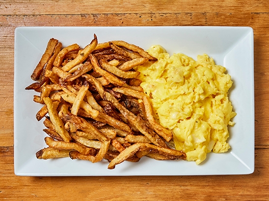 Order Kid's Scrambled Eggs w/Cheese food online from Sabrina Cafe store, Collingswood on bringmethat.com