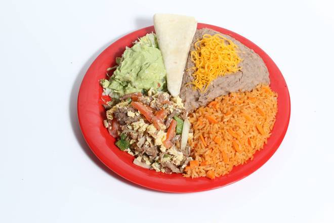 Order Combo #12 (Machaca Plate) food online from Muchas Gracias store, Josephine County on bringmethat.com