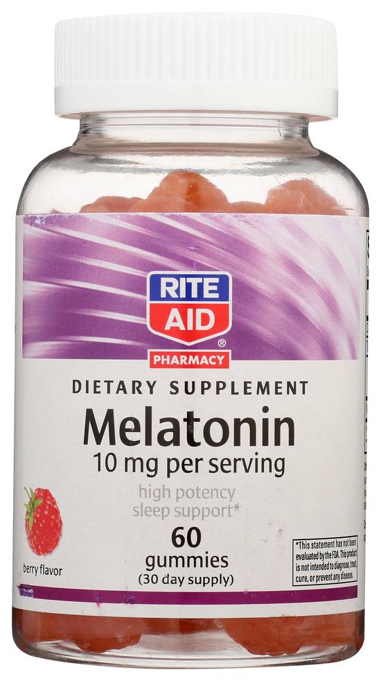 Order Rite Aid Melatonin Sleep Aid 100 mg (60 ct) food online from Rite Aid store, Palm Desert on bringmethat.com