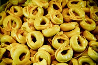 Order Meat Tortellini - Pasta food online from Pino Ii Pizzeria & Restaurant store, Nazareth on bringmethat.com