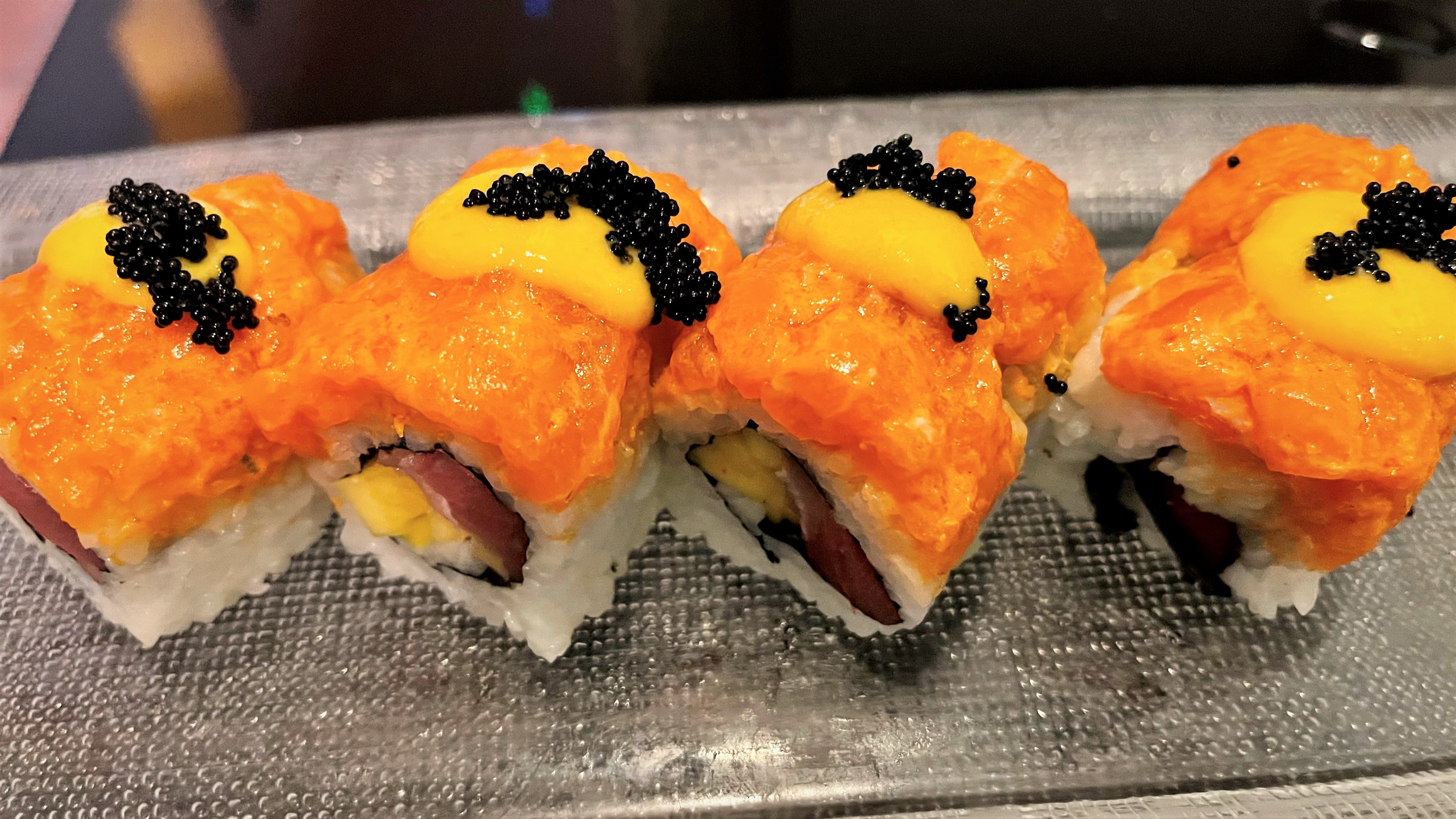 Order R13. Robbinsville Special Roll food online from Yummy Sushi Express store, Robbinsville Township on bringmethat.com