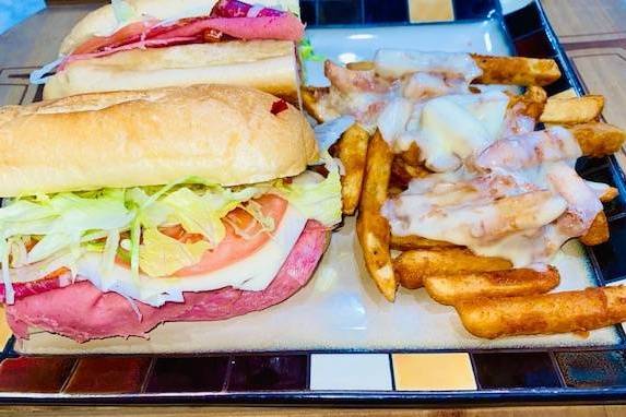 Order THE ITALIAN COMBO sandwich  food online from Santinis Deli & Grill store, Bridgeport on bringmethat.com