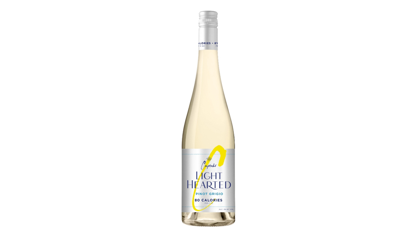 Order Cupcake LightHearted Pinot Grigio White Wine 750ml Bottle food online from JR Food Mart store, Camarillo on bringmethat.com