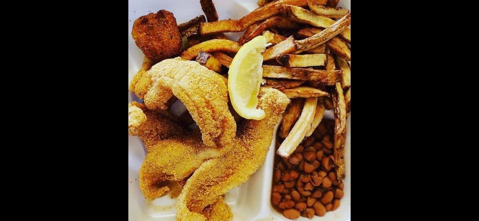 Order Fishin' Plate  food online from Packsaddle BBQ store, San Angelo on bringmethat.com