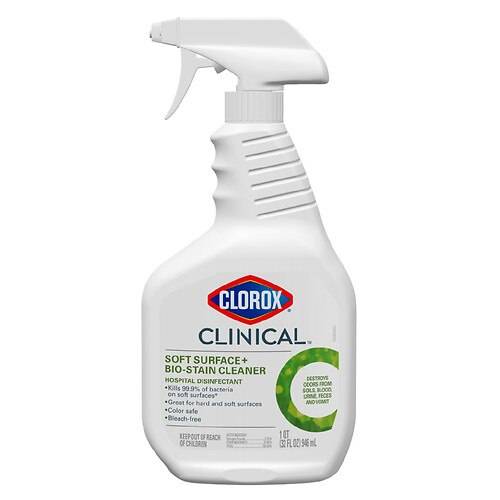 Order Clorox Clinical Soft Surface + Bio-Stain Cleaner Hospital Disinfectant - 32.0 fl oz food online from Walgreens store, Frankfort on bringmethat.com