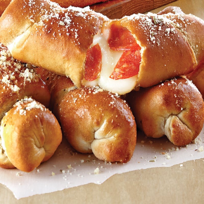 Order Pepperoni Twist - 6 Pieces food online from Pizza Inn store, Carlsbad on bringmethat.com