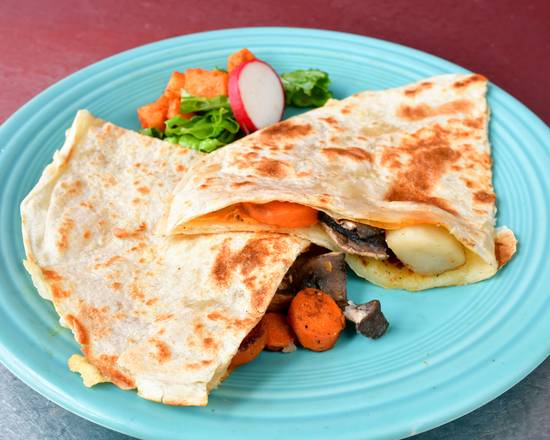 Order Veggie Quesadilla food online from Papalote Mexican Grill store, SF on bringmethat.com