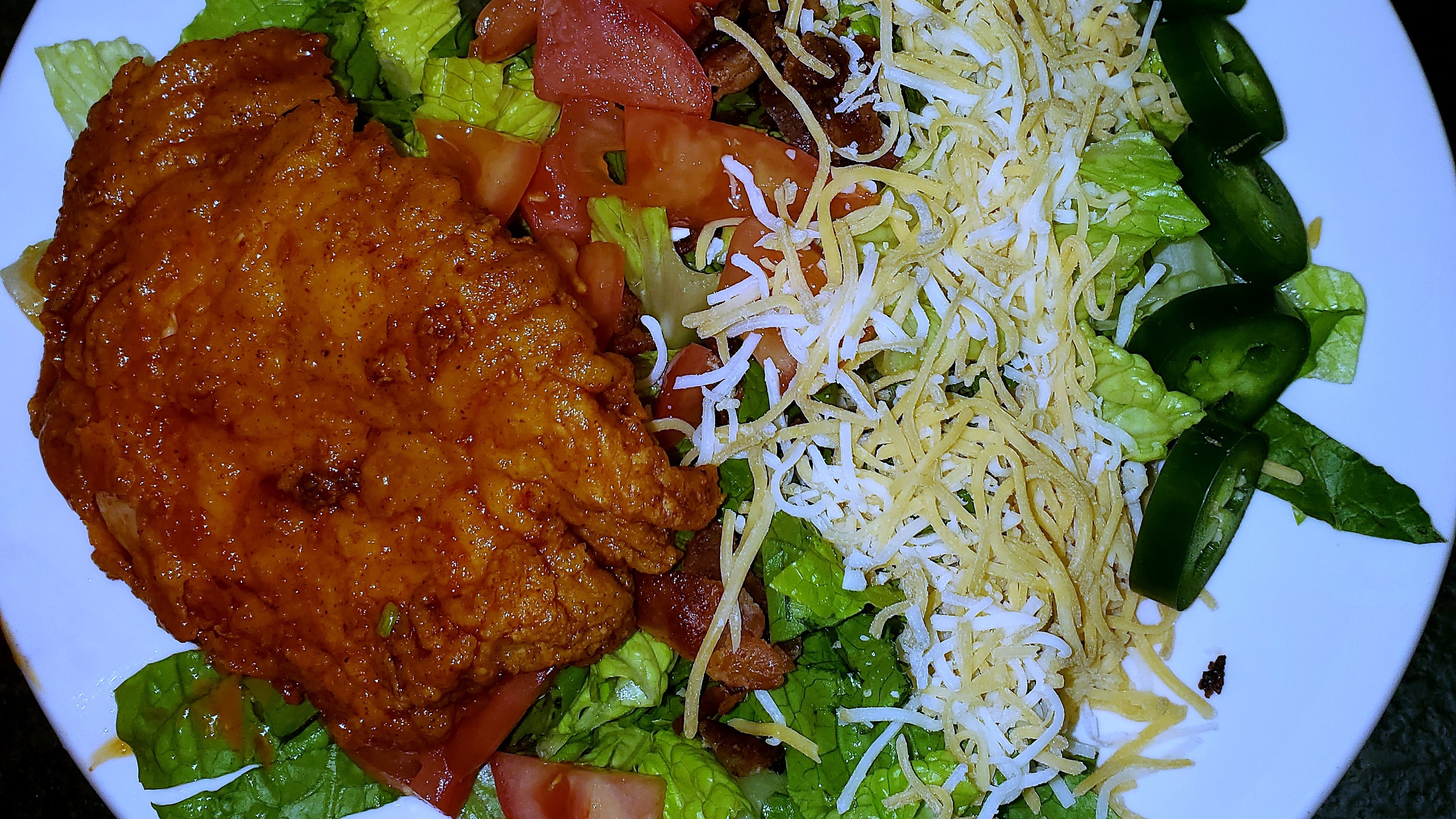Order BUFFALO SALAD food online from Chuck's Bar & Grill store, Bulverde on bringmethat.com