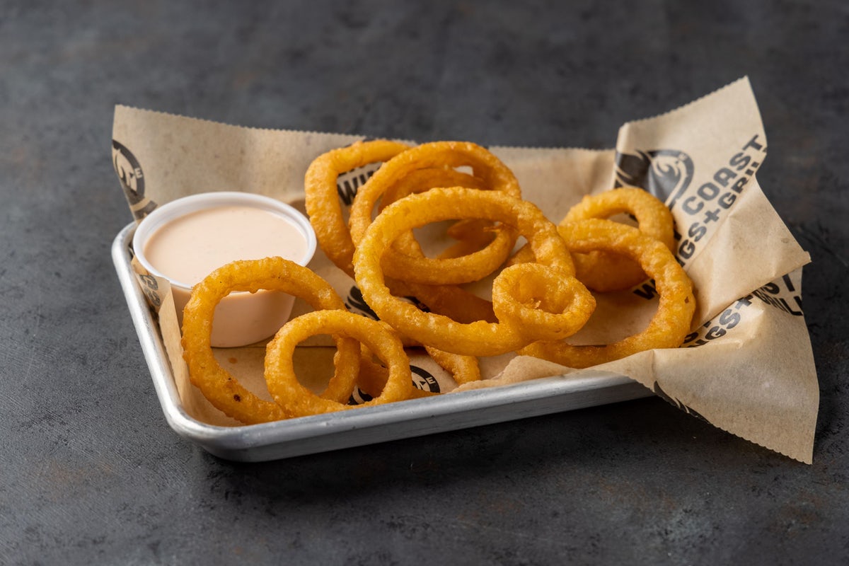 Order Onion Rings Tray food online from East Coast Wings + Grill store, High Point on bringmethat.com