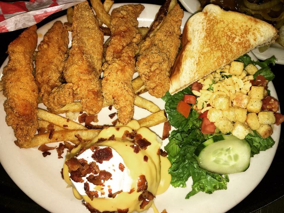 Order Catfish Plate food online from Ranch House Burgers II store, Mission on bringmethat.com