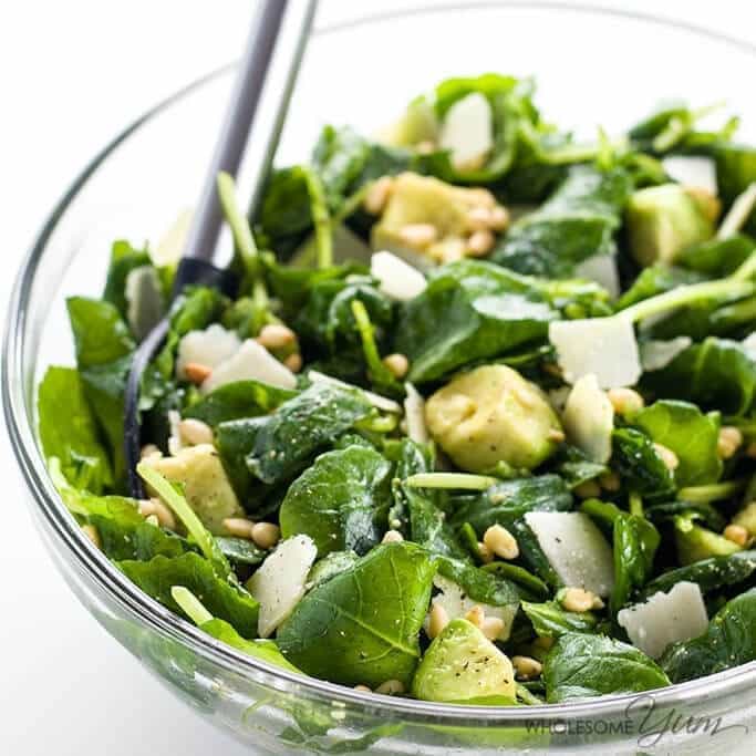 Order Baby Spinach Salad food online from Coffee Con Cannella store, Branford on bringmethat.com