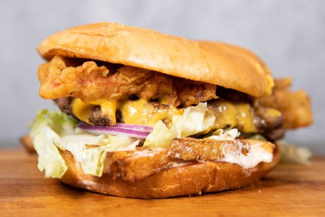 Order Fry Daddy Burger food online from 405 Burger Bar store, Norman on bringmethat.com