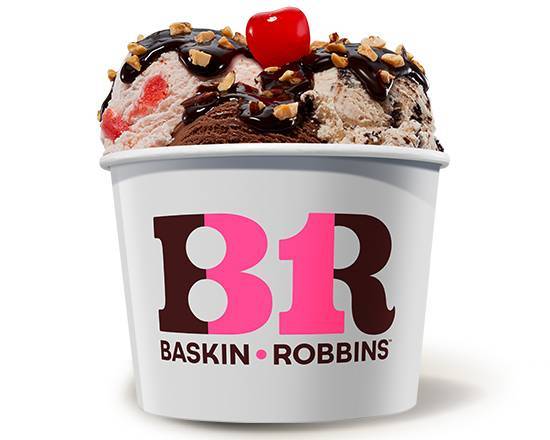 Order 3 Scoop Sundae food online from Baskin-Robbins store, Cookeville on bringmethat.com