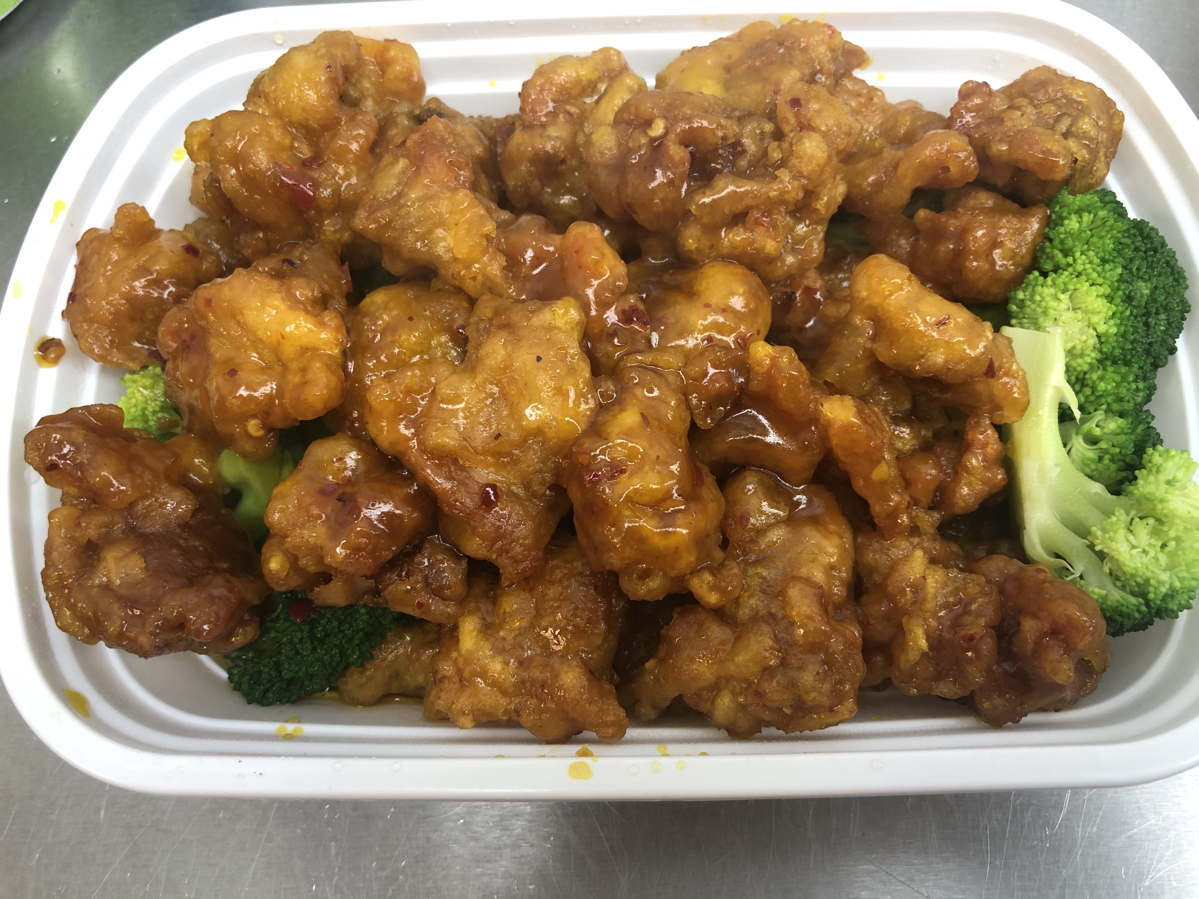 Order S13. General Tso's Chicken food online from China Panda Restaurant store, Yukon on bringmethat.com