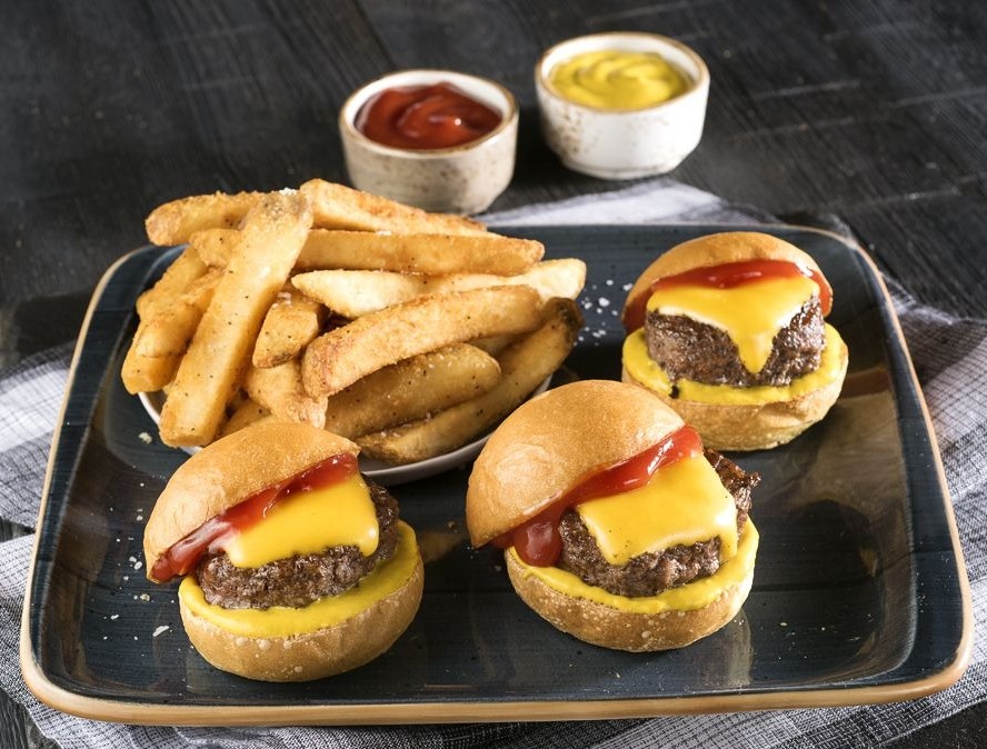 Order Cheese Burger Sliders food online from Pats Select Pizza | Grill store, Smyrna on bringmethat.com