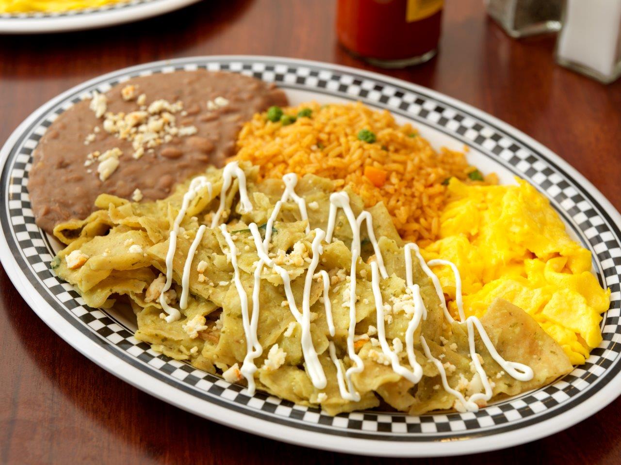 Order Chilaquiles "Rojos" or "Verdes" (V) food online from Hermosa store, Chicago on bringmethat.com