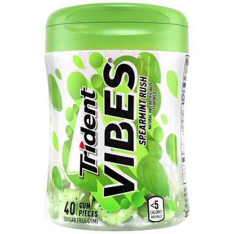 Order Trident Vibes Spearmint Rush 40 Count food online from 7-Eleven store, DeBary on bringmethat.com