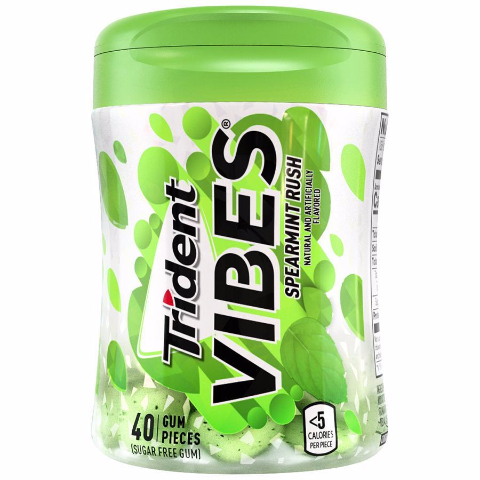 Order Trident Vibes Spearmint Rush 40 Count food online from 7-Eleven store, Charlotte on bringmethat.com